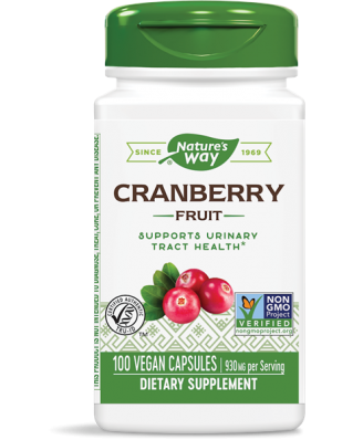 CRANBERRY FRUIT 465 MG (180 VEGETARIAN CAPSULES) - NATURE'S WAY