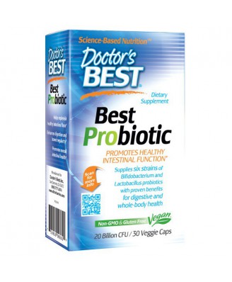Best Probiotic, 20 Billion CFU (30 Veggie Caps) - Doctor's Best