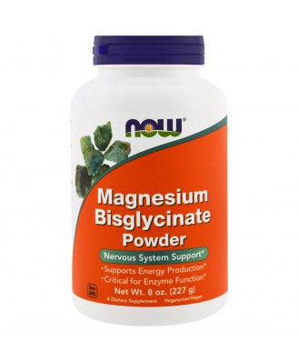 Magnesium Bisglycinate Powder (227 gram) - Now Foods