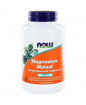 Magnesium Malaat 150 mg (180 tabs) - NOW Foods