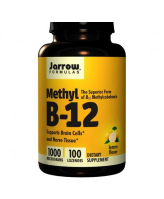 Methylcobalamine B12 1000 mcg (100 Lozenges) - Jarrow Formulas