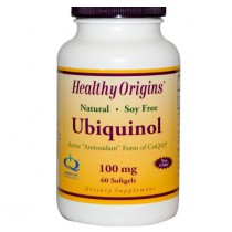 Ubiquinol Soja-vrije formule, 100 mg (60 Softgels) - Healthy Origins