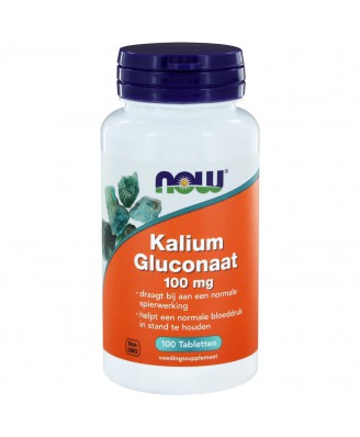 Kalium Gluconaat 100 mg (100 tabs) - NOW Foods