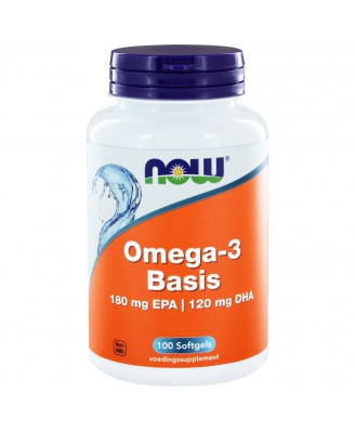 Omega-3 Basis 180 mg EPA 120 mg DHA  (100 softgels) - NOW Foods
