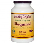 Ubiquinol Soja-vrije formule, 100 mg (60 Softgels) - Healthy Origins