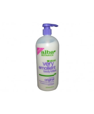 Natural Very Emollient Body Lotion Unscented Original (907 g) - Alba Botanica