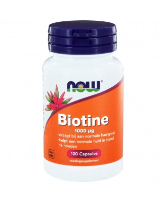Biotine 1000 μg (100 caps) - NOW Foods