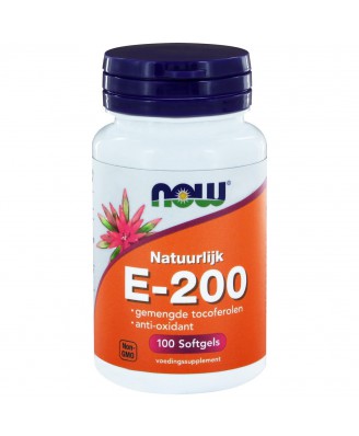 E-200 gemengde tocoferolen (100 softgels) - NOW Foods