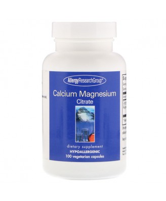 Calcium Magnesium Citrate 100 Vegetarian Capsules - Allergy Research Group