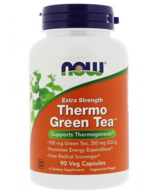 Thermo Green Tea Extra Strength (90 Vegetarian Capsules) - Now Foods