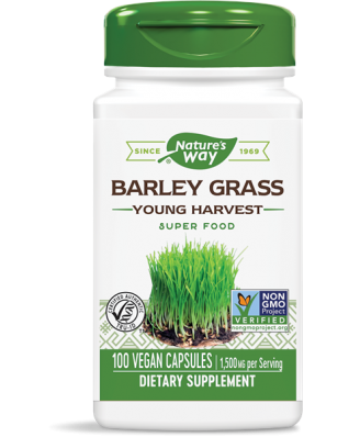 Gerst gras jonge oogst 500 mg (100 Capsules) - Nature's Way