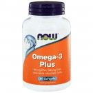 Omega-3 Plus 360 mg EPA 240 mg DHA (60 softgels) - NOW Foods