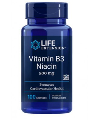 Vitamine B3 niacine 500 Mg - 100 Capsules - Life Extension