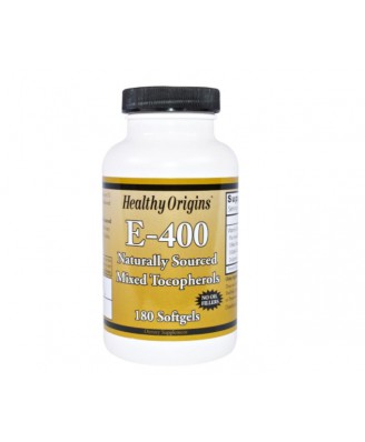 Vitamine E-400 (180 Softgel Capsules) - Healthy Origins