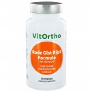 Rode Gist Rijst Formule met 100 mg Q10 (60 vegicaps) - VitOrtho