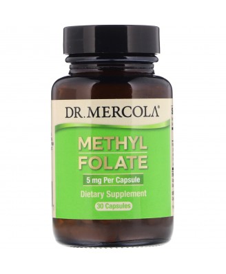 Folate  5 mg  30 Capsules - Dr. Mercola
