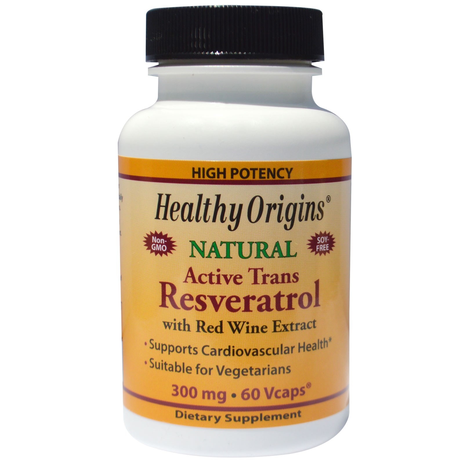 Koop Healthy Origins, Resveratrol With Red Wine Extract, 300 mg, 60 Ve