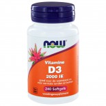 Vitamine D3 2000 IE (240 softgels) - NOW Foods