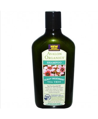 Shampoo Tea Tree hoofdhuid behandeling (325 ml) - Avalon Organics
