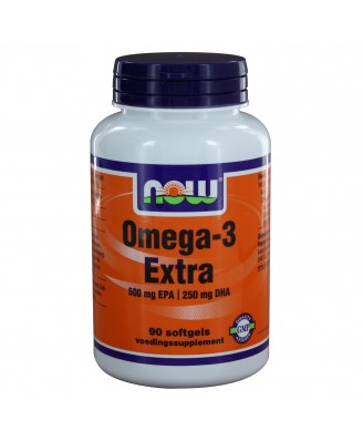 Omega-3 Extra 500 mg EPA 250 mg DHA (90 softgels) - NOW Foods