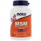 MSM - Methylsulfonylmethane 1.000 mg (120 Vegetarian Capsules) - Now Foods