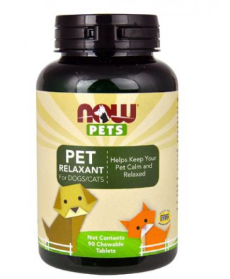 Pets - Pet Relaxant For Dogs/Cats (90 chewable tablets) - Now Foods