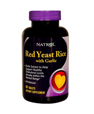 Rode gist rijst met knoflook (60 tabletten) - Natrol