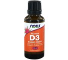 Vitamine D3 druppels 1000 IE (30 ml) - NOW Foods