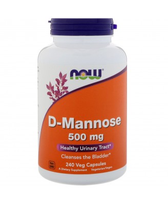 D-Mannose- 500 mg (240 Vegetarian Capsules) - Now Foods