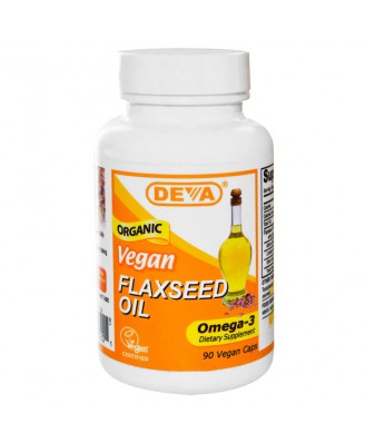 Flaxseed Oil Vegan (90 Vegan Caps) - Deva