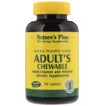 Adult's Chewable Multi-Vitamin and Mineral - Natural Pineapple Flavor (90 Tablets) - Nature's Plus