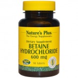 Betaine Hydrochloride - 600 mg (90 Tablets) - Nature's Plus