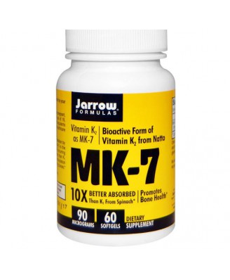Vitamine K2 als MK-7, 90 mcg (60 Softgels) - Jarrow Formulas