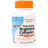 Fast Acting Arginine Complex with Nitrosigine, 750 mg (60 Tablets) - Doctor's Best