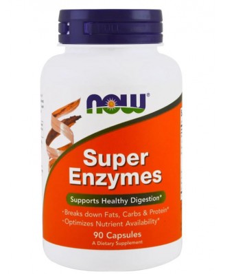 Super Enzymes (90 capsules) - Now Foods