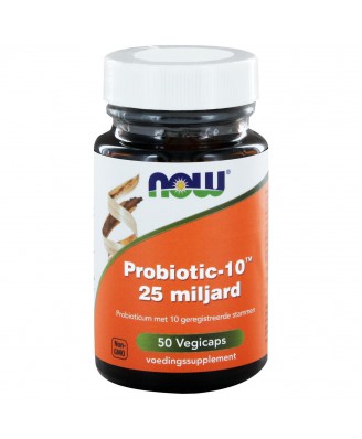 Probiotic-10™ 25 miljard (50 vegicaps) - NOW Foods