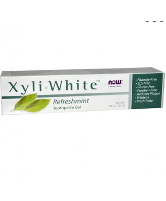 Now Foods Solutions, Xyli-White Toothpaste Gel, Refreshmint (181 g)