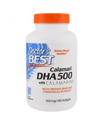 Calamari DHA 500 with Calamarine 500 mg (180 Softgels) - Doctor's Best