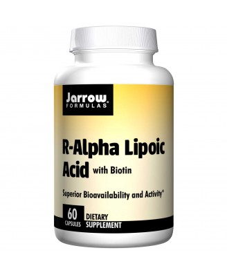 Jarrow Formulas, R-Alpha Lipoic Acid, with Biotin, 60 Capsules