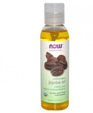 Now Foods, Solutions, Certified Organic, Jojoba Oil, 4 fl oz (118 ml)