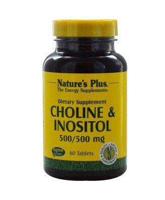 Choline & Inositol 500/500 mg (60 Tablets) - Nature's Plus