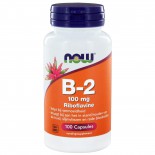 B2 100 mg (100 caps) - NOW Foods